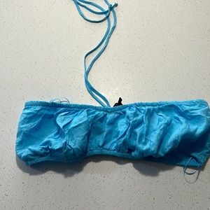 Light blue hauler top